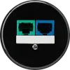 Inserto per scatola INC DSL basico 2×RJ45 nero 