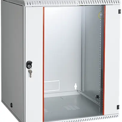 Wandgehäuse 19" R&M 15HE, Tür verglast, 600×750×600mm, Stahlblech gu 