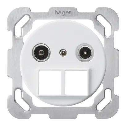 Prise multimédia ENC basico TV-R montage B 23dB 2GHz blanc 