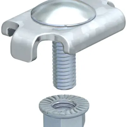 Pezzo di fissaggio Bettermann 22×34mm zincato 