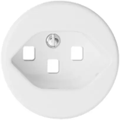 Disco frontale FH 1×T23 bianco, per presa con morsetti innest. 