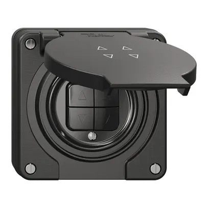 Contatto per tapparelle NUP NEVO, 2-canale, profondità 18 mm, 87×87 mm, nero 