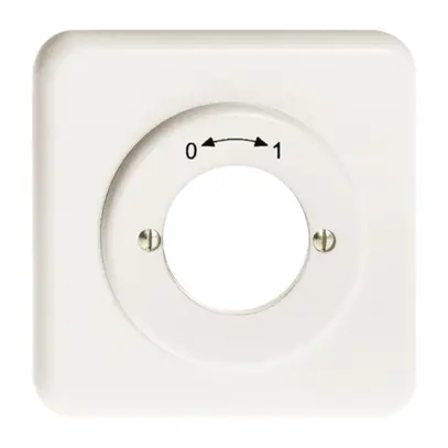 Kit frontale INC 0-1 bianco per contatto rotativo a impulsione a chiave 