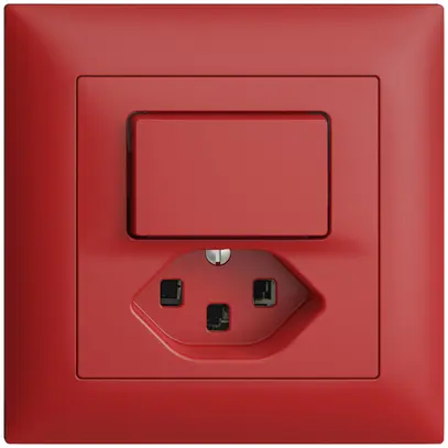 Combinazione INC A-R/1L+T23 16A EDIZIOdue berry 