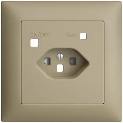 Kit frontale EDIZIOdue per presa FI FMI, T23, shutter, sand 