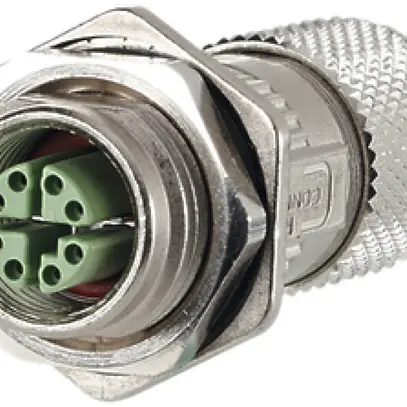 Prise M12-X cat.6A blindé assem.s.le terr.a.bride IP67 