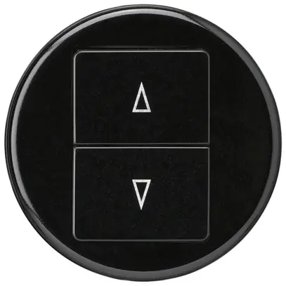 Kit frontale basico nero per interr./tasto per tapp.doppio 