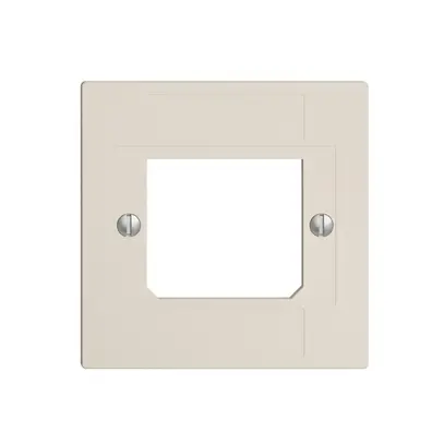 Plaque frontale ITplus ADSL EDIZIOdue crema, 3×RJ/1×T+T 