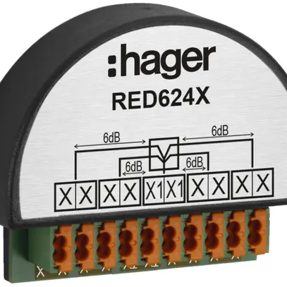 Distributeur audio/vidéo ENC Hager 4 fois 2-fils, pour interphone 