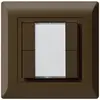 Pulsante universale INC 4×kallysto.line senza LED marrone 