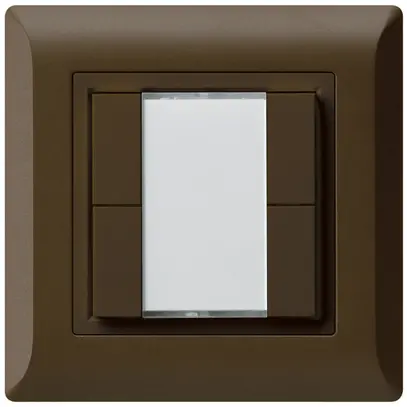 Pulsante universale INC 4×kallysto.line senza LED marrone 
