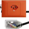 Prise INC EDIZIOdue T23 L3 orange 45…69mm pour câble plat Technofil 