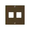 Placca frontale HMS kallysto per 2 moduli marrone 