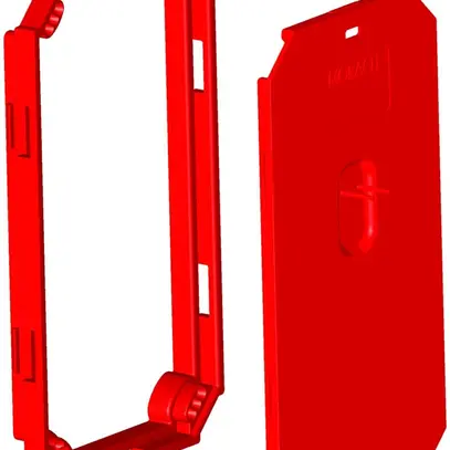 Quadro rialzo MT per CRALLO LEU 7mm con coperchio grd.2 rosso 