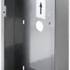 Quadro AP <Inox>p.2×2 pulsanti per porta-etichetta h=40mm alluminio 