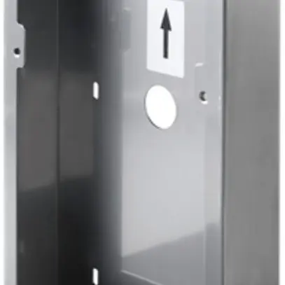 Cadre AP <Inox> pour 2×2-touches pour porte-étiquette, h=40mm aluminium 