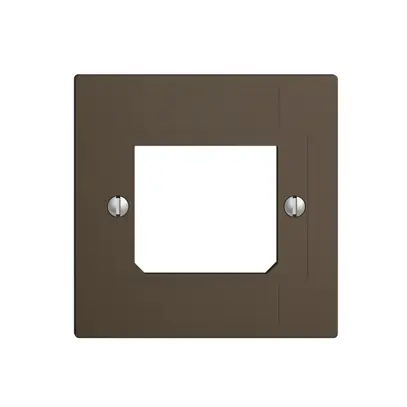 Plaque frontale ITplus ADSL coffee EDIZIOdue 3×RJ/1×T+T 