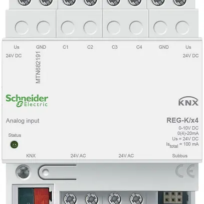 Entrée analogique AMD KNX Schneider Electric 4-fois, MTN682191 