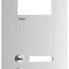 Plaque frontale Hager intercom mono 3× 150×315×32mm acier affiné 