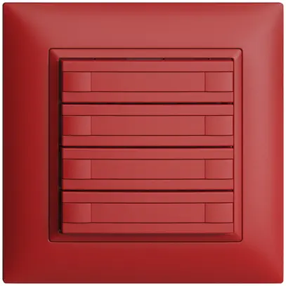 UP-Taster KNX 4-fach EDIZIOdue berry RGB ohne LED mit Papiereinlage 