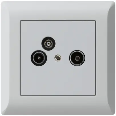 Prise pour antenne ENC R/TV/données kallysto.line 2GHz 19db gris clair 