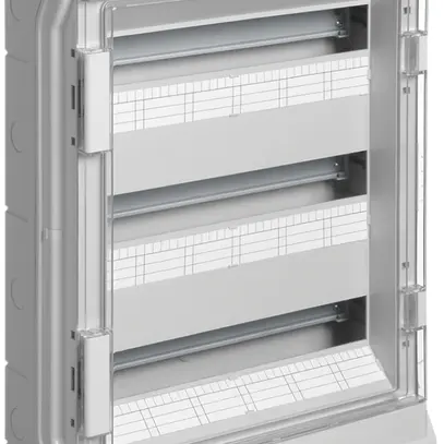 Coffret de distribution AP Hager vector 3 rangées 54UM IP54/IP65 418×602×151mm 
