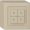 Interruttore per tappar.AP kallysto beige con 4 tasti 