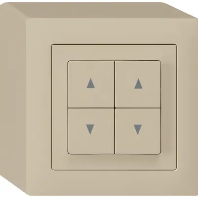 Interruttore per tappar.AP kallysto beige con 4 tasti 