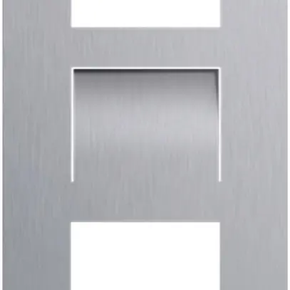 Telaio di copertura video ABB-Welcome, per 1/3 (3 moduli), ac-pr spazzolato 