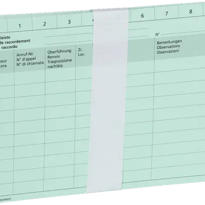 Anschlussleistenkarte A5 R&M grün 