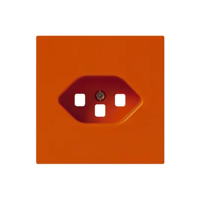 Placca frontale kallysto T23 arancione 60×60 per presa con morsetti innesto 