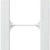Cadre de recouvrement ENC kallysto.pro 2×1 blanc 94×154mm 