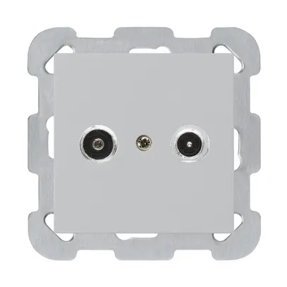 Prise antenne ENC kallysto R/TV montage B 23dB 2GHz gris clair 