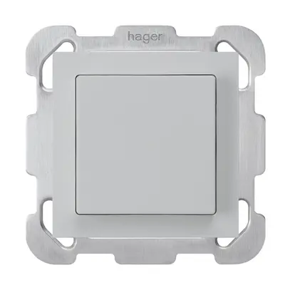 Pulsante INC kallysto CA grigio chiaro con piastra di fissaggio 