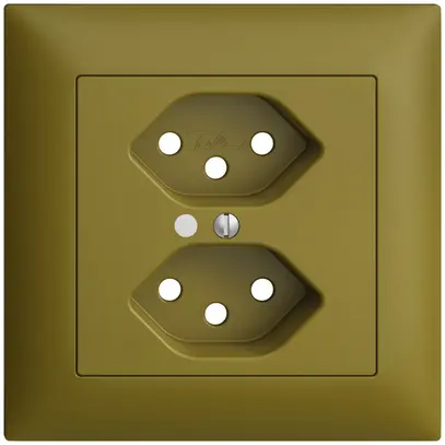 Kit frontale INC EDIZIOdue olive 88×88mm 2×T13 con lente 