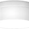 Luminaire apparent RZB Kreis E27 2×17W IP43 Ø260×110mm blanc 