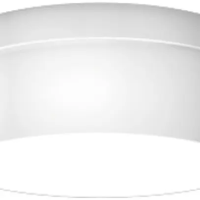 Luminaire apparent RZB Kreis E27 2×17W IP43 Ø260×110mm blanc 