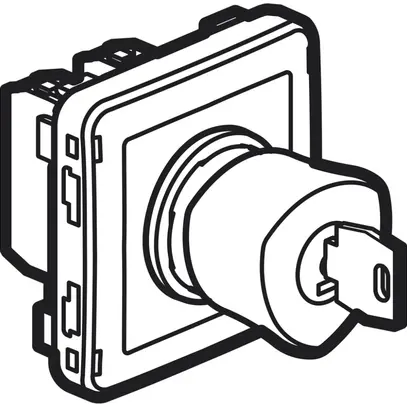 Tasto arresto emergenza PLEXO Ch+R grigio 