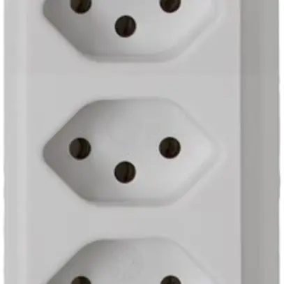 Prise multiple cleverLINE 7×T13 blanc 2m H05VV-F 3×1mm² avec interrupteur 