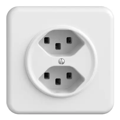 Presa INC 2×T23 STANDARDdue bianco 