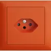 EB-Steckdose EDIZIOdue T13 FKE orange 