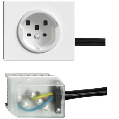 Presa INS T25 16A bianco per cavo piatto Powerbus 