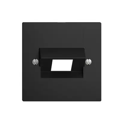 Plaque frontale 1×RJ45 ITplus EDIZIOdue noir 