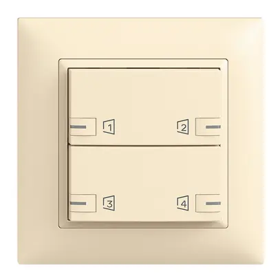 Kit montaggio INC EDIZIOdue zeptrionAIR, WLAN, RGB-LED, 2×tasto, 2×commando van 