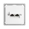 Prise INC 2×RJ45/s 8P sép.EDIZIOdue blanc ITplus 