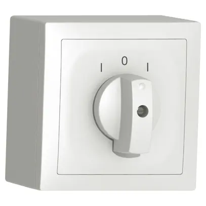 Pulsante rotativo AP SIDUS A 2Ct bianco 