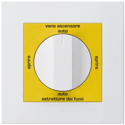 Interrupteur rotatif ENC kallysto.pro pour exutoire fumée italien blanc 