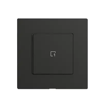 Kit recouvrement pour poussoir scène 1 scène/1T Edue Wiser noir 