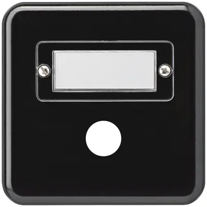 Abdeckplatte basico Gr.I 1×Sonnerie schwarz 