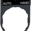 Plaquette Schneider Electric Einlegeschild Schneider Electric Auto-O-Hand 